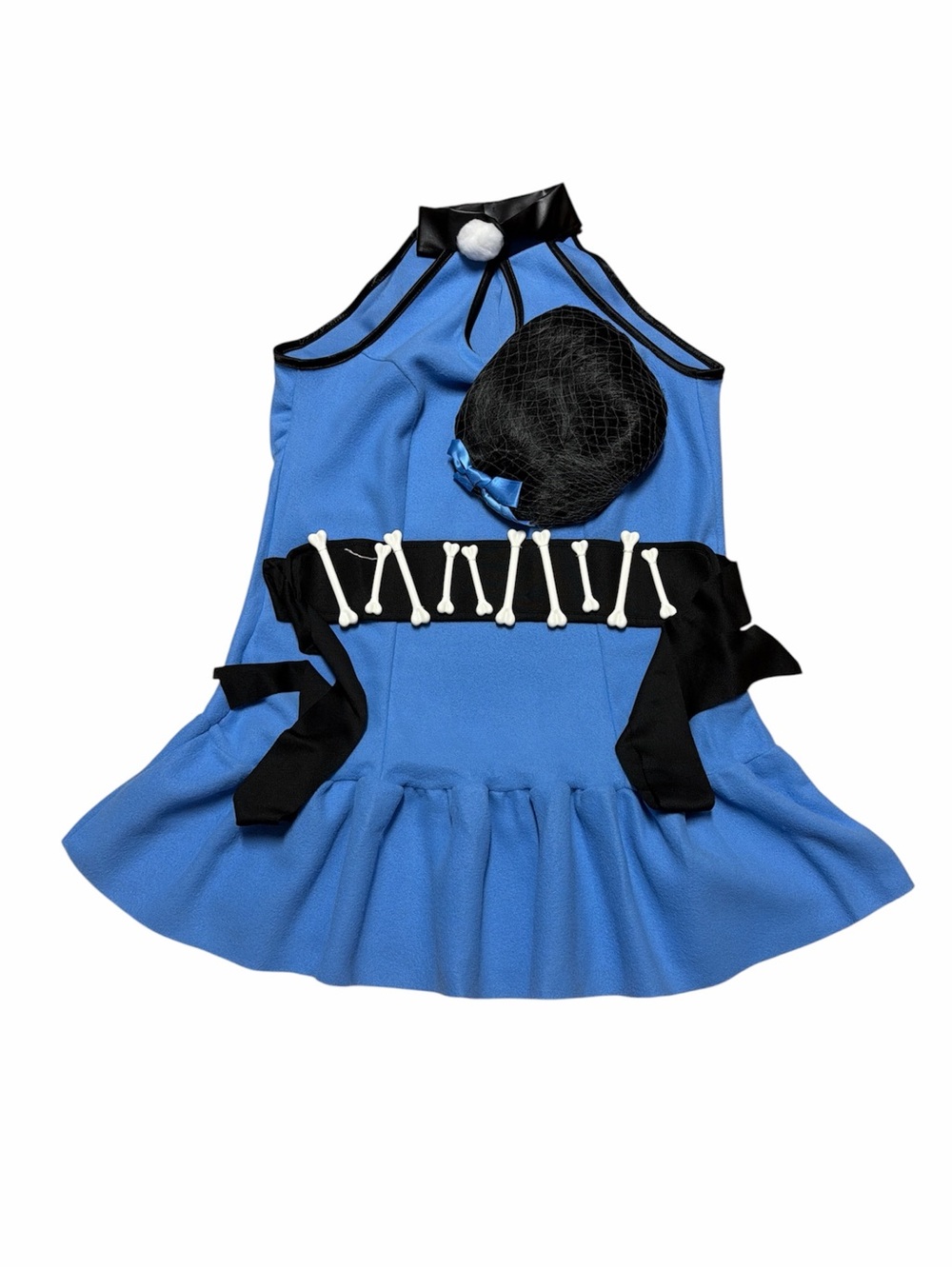 Rubie’s The Flintstones Betty Rubble Costume Women’s M Blue Dress Bow Halloween